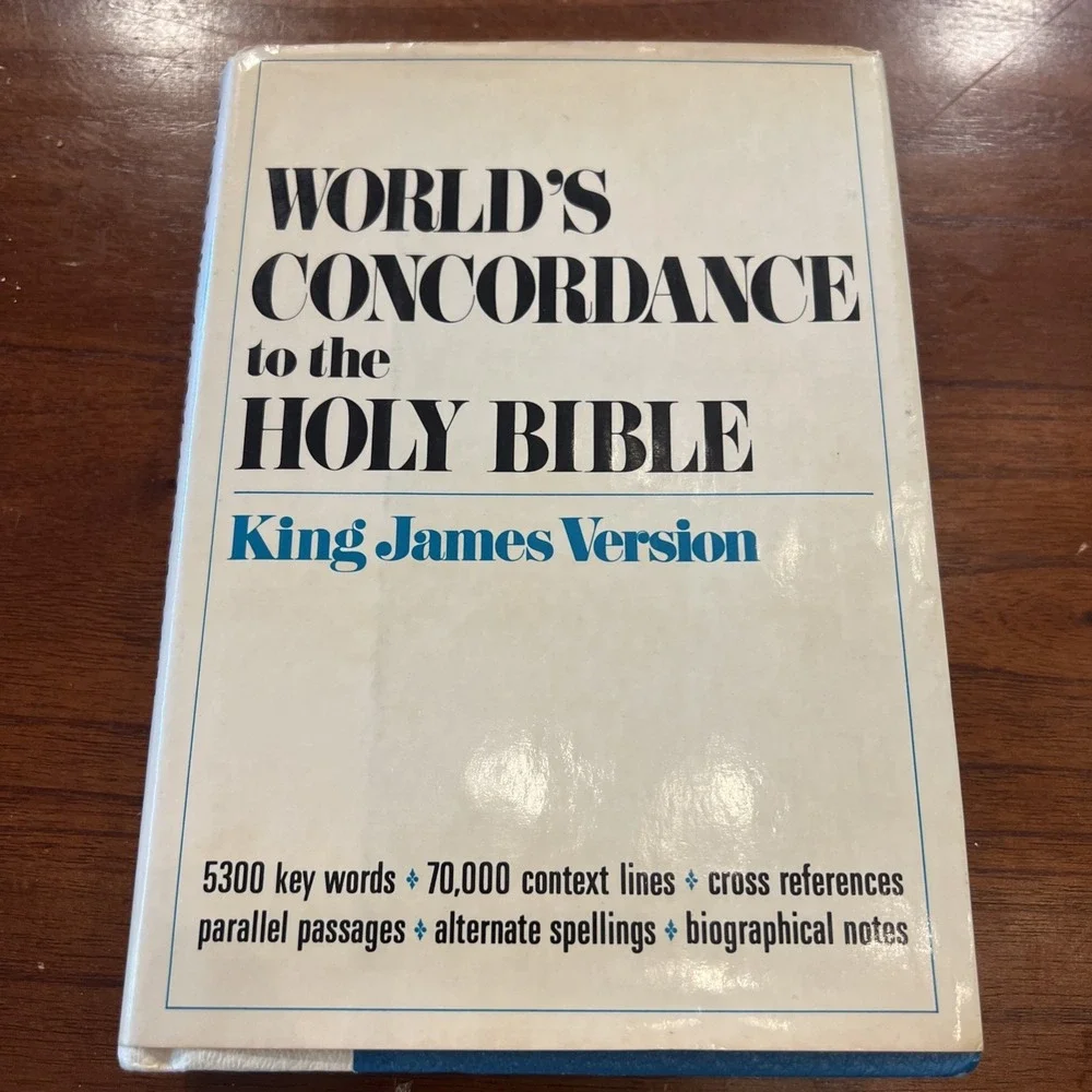 Worlds Concordance To The Holy Bible King James Version 1st Printing 1969 A3441